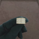Load and play video in Gallery viewer, 1.96 CT Natural  Round &amp; Straight Baguette Cut Diamond Ring
