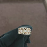 Load and play video in Gallery viewer, Video showcasing the 1.37 CT natural round cut diamond ring set in 18kt white gold, highlighting the diamond&#39;s brilliance and the elegant, timeless design.

