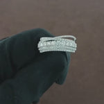 Load and play video in Gallery viewer, Video showcasing the 0.90 CT Natural Diamond Ring featuring a brilliant round-cut diamond set in 18K white gold. The elegant design highlights the diamond’s brilliance, making it a timeless choice for engagements, anniversaries, and special occasions.
